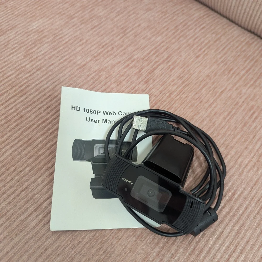 HD 1080p Black Webcam